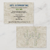 Cactus Hotel Accommodatie Enclosure Cards Informatiekaartje (Voorkant / Achterkant)