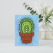 Cactus Houseplant Briefkaart (Staand voorkant)