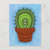 Cactus Houseplant Briefkaart (Voorkant)
