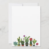 Cactus Housewarming Party nodigt Fiesta New Home u Kaart (Achterkant)