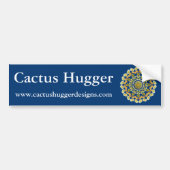 Cactus Hugger Bumpersticker met Barrel Cactus 2A (Voorkant)