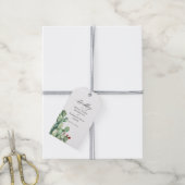 Cactus Huwelijk  Cadeaubijsluiters Cadeaulabel (Met Touw)