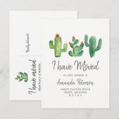 Cactus Ik heb verplaatst Bewegende Aankondiging Br (Voorkant / Achterkant)