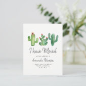 Cactus Ik heb verplaatst Bewegende Aankondiging Br (Staand voorkant)