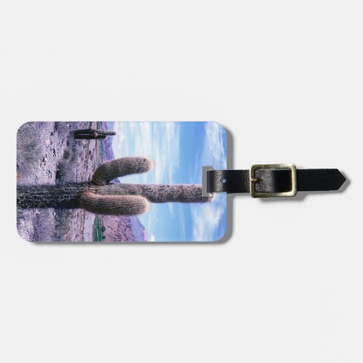 Cactus in de provincie Jujuy - Noord-Argentinië Bagagelabel (Voorkant horizontaal)