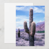 Cactus in de provincie Jujuy - Noord-Argentinië Kaart (Voorkant / Achterkant)