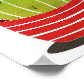 Cactus in een pot met minimale kunst poster (Hoek)