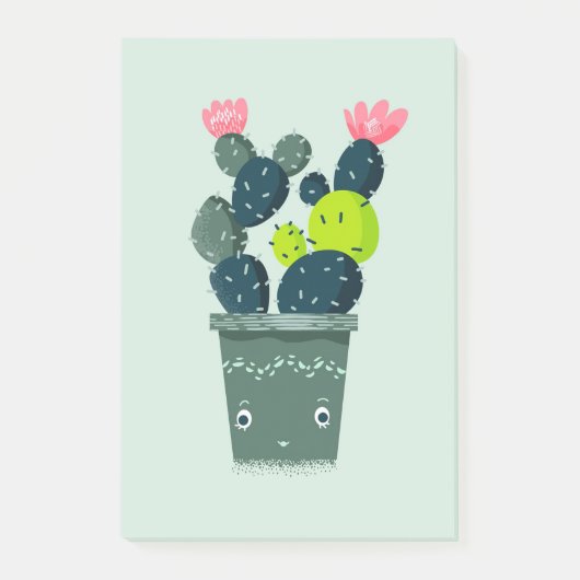 Cactus in glimlach post-it® notes (Voorkant)