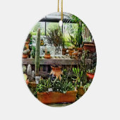 Cactus in Greenhouse Keramisch Ornament (Rechts)