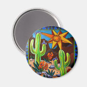Cactus in het zuidwesten magneet (Voorkant / Achterkant)