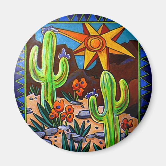 Cactus in het zuidwesten magneet (Voorkant)