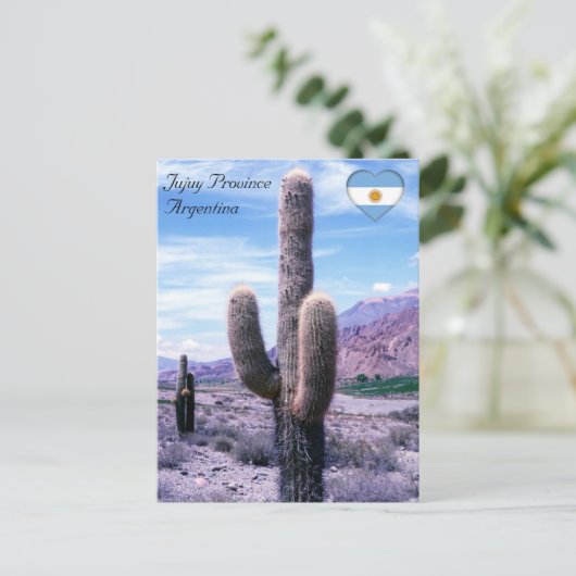 Cactus in Jujuy Provincie - Noord-Argentinië Briefkaart (Staand voorkant)