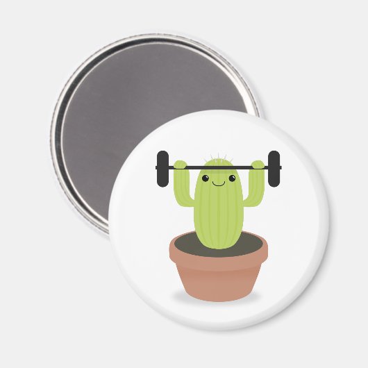 Cactus in opleiding magneet (Voorkant / Achterkant)