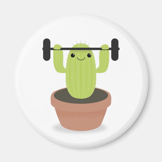 Cactus in opleiding magneet (Voorkant)