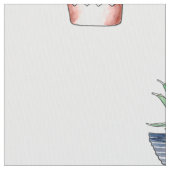 Cactus in planters naadloos patroon stof (Close Up)