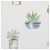 Cactus in planters naadloos patroon stof (Swatch)