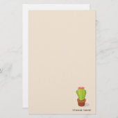 Cactus in Pot Briefpapier (Voorkant / Achterkant)