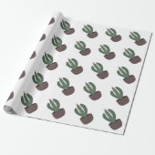 Cactus in pot cadeaupapier (Uitgerold)