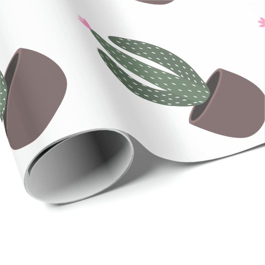 Cactus in pot cadeaupapier (Rol Hoek)