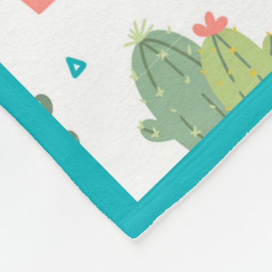 Cactus in pot fleece deken (Hoek)