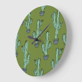 Cactus in Pot Illustratie Grote Klok (Hoek)