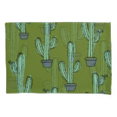 Cactus in Pot Illustratie Kussensloop (Voorkant)