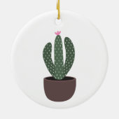 Cactus in pot keramisch ornament (Achterkant)