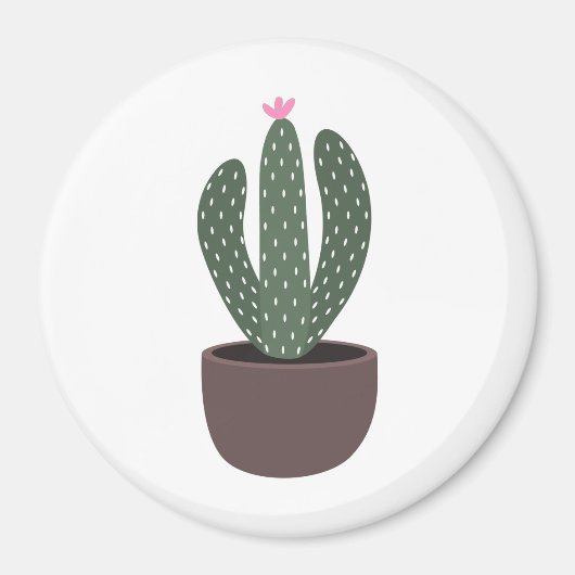 Cactus in pot magneet (Voorkant)