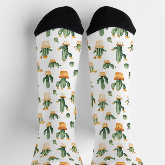 Cactus in pot op wit sokken (Top)