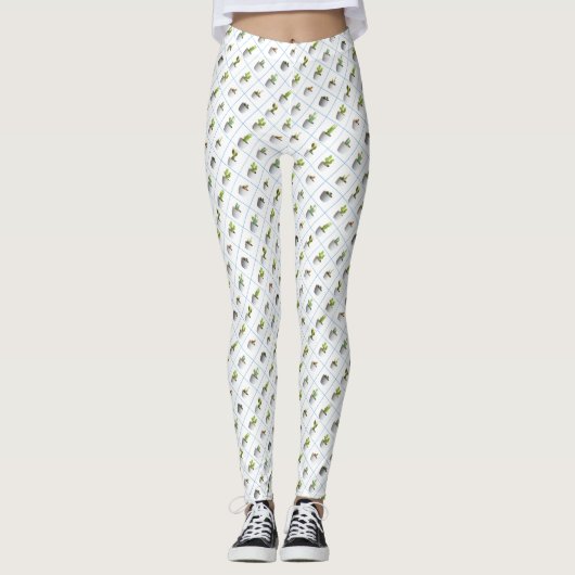 Cactus in potten leggings (Voorkant)