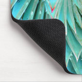 Cactus in Red en Aqua Natuur Fine Art Muismat (Hoek)