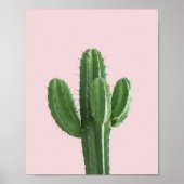 Cactus in roze poster (Voorkant)