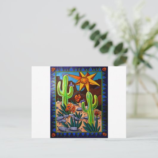 Cactus in the Southwest Briefkaart (Staand voorkant)