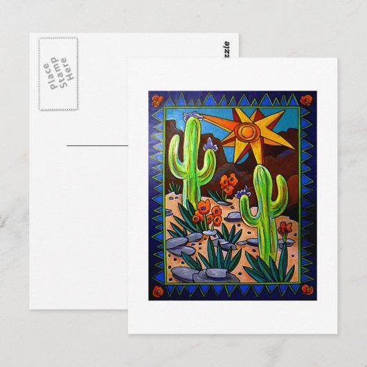 Cactus in the Southwest Briefkaart (Voorkant / Achterkant)