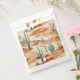 Cactus in woestijnlandschap bedankzakje