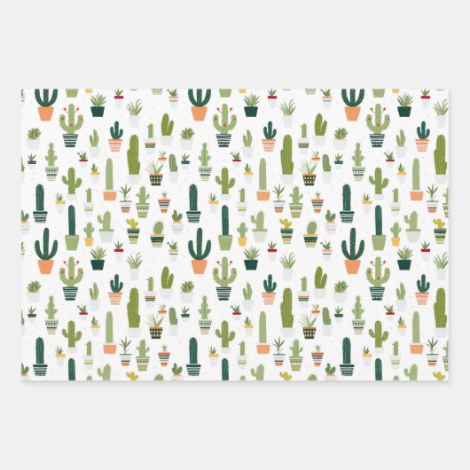 Cactus Inpakpapier Vel (Voorkant 3)