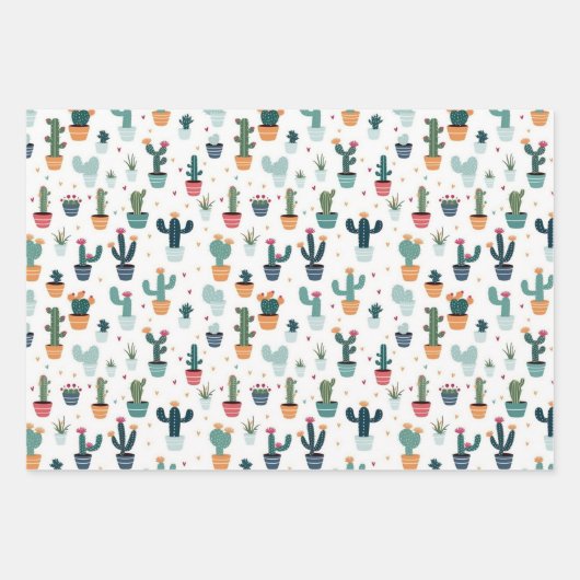 Cactus Inpakpapier Vel (Voorkant)