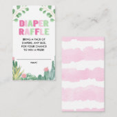 Cactus is een roze groene druppelwagen informatiekaartje (Voorkant / Achterkant)