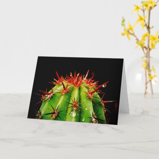 Cactus Kaart (Gele Bloem)