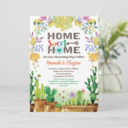 Cactus Kaart (Staand voorkant)