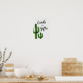 Cactus Kaarten en Gifts Signage Poster (Keuken)