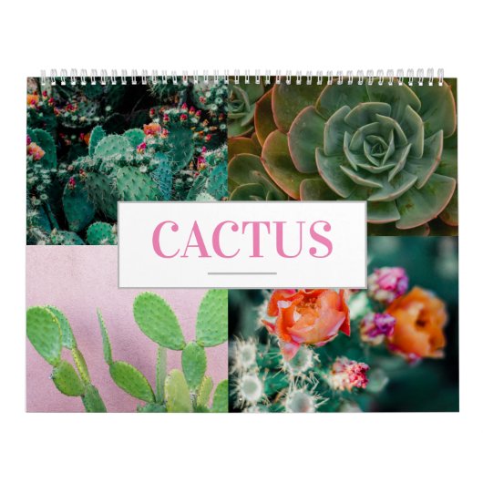 Cactus Kalender Natuur Kalender Home Wall (Hoes)