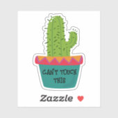 Cactus kan deze op maat gesneden vinyl Sticker nie (Vel)
