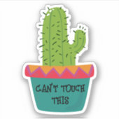 Cactus kan deze op maat gesneden vinyl Sticker nie (Voorkant)