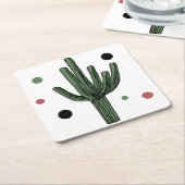 Cactus Kartonnen Onderzetters (Schuin)