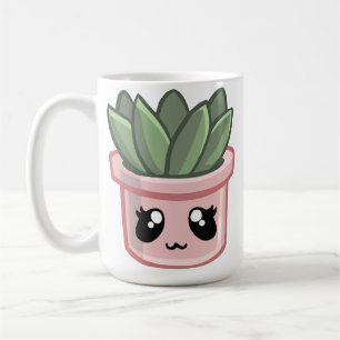 Cactus Kawai Groene Succulent Waterverf Plant Cof Koffiemok