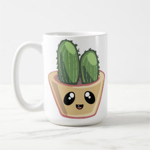 Cactus Kawai Groene Succulent Waterverf Plant Cof Koffiemok