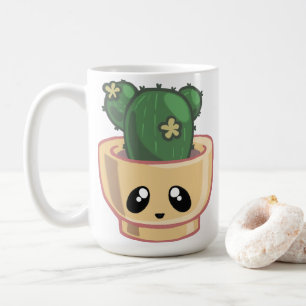 Cactus Kawai Groene Succulent Waterverf Plant Koffiemok