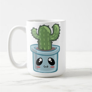 Cactus Kawai Groene Succulent Waterverf Plant Koffiemok
