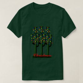 Cactus kerstbomen met helder T-shirt